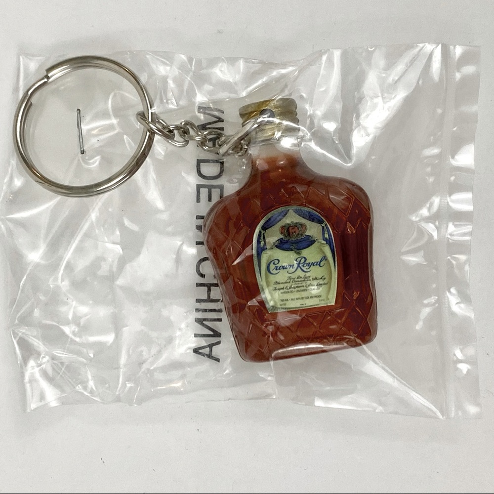 Crown Royal Miniature Bottle Keychain